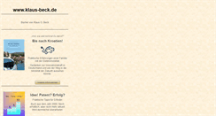 Desktop Screenshot of klaus-beck.de